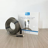 4K Fiber Hdmi Cable 200Ft, 4K 60Hz Fiber Optic Cable Hdmi 2.0 Cable Uni-Direct