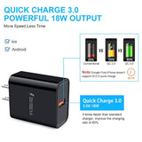 Quick Charge 3.0,18W 3A Usb Wall Charger Adapter Fast Charging Block Wireless Charger For Samsung Galaxy S25 S24 S23 S22 Ultra S21 S20 Fe S10 A16 A15 A55 A14 A13 A12 A52 A53 A54 A04S A03S A10E A11 A21