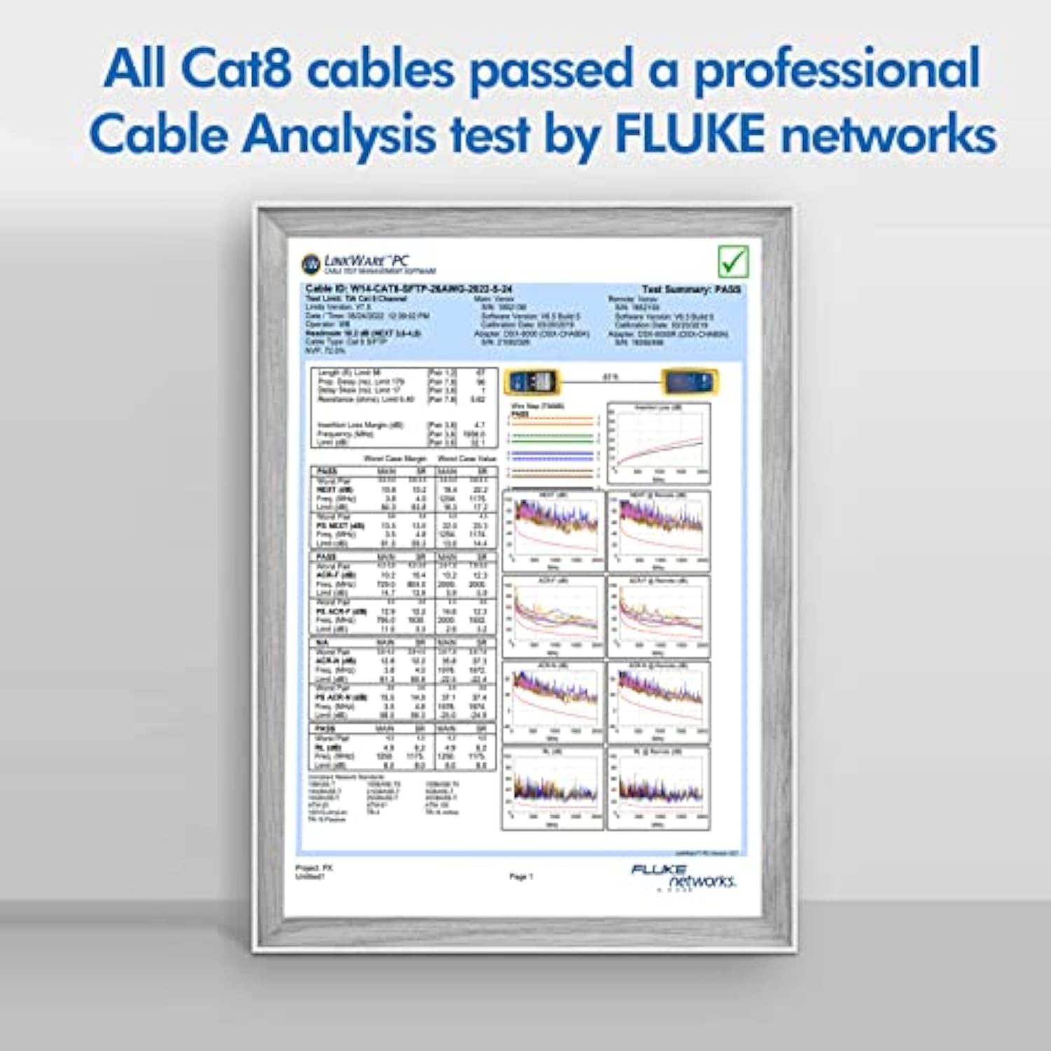 Cat 8 Ethernet Cable 6 Ft(2 Pack), 26Awg Latest 40Gbps 2000Mhz Sftp Patch Cord