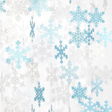 Snowflake-Snow Teal-Silver Christmas Party-Decorations Garland - 6Pcs Winter Wonderland Girl Frozen Birthday Hanging Decoration Streamers Banner, Snow White New Year Supplies Holiday Decor