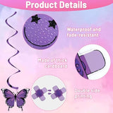 Music Hanging Swirl For Singer Birthday Party Decorations Pop Theme Swirl Ceiling Girl Singer Theme Party Ceiling Hanging For Music Birthday Baby Shower Fans Celebration Supplies