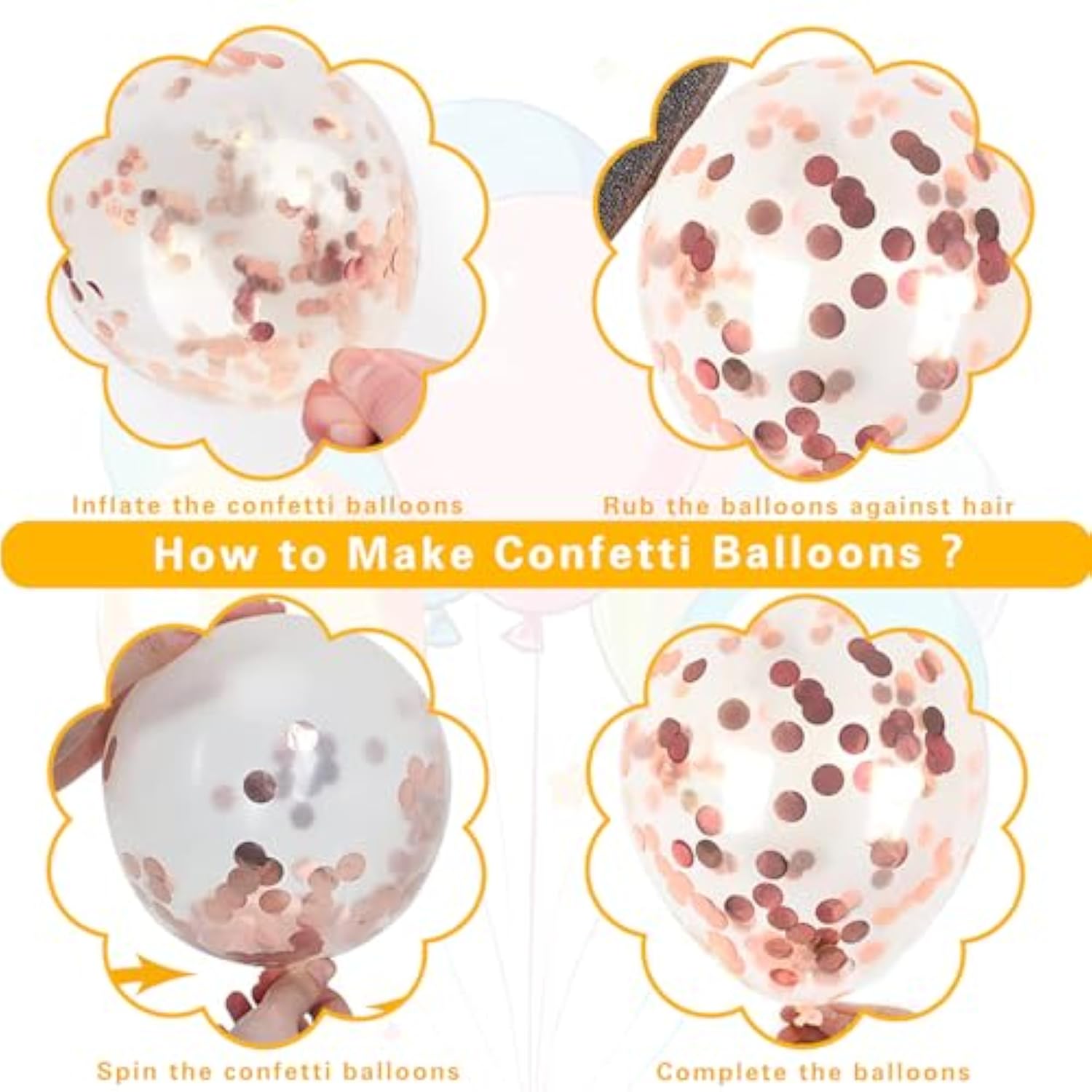 Yellow And Blue Balloons, 60Pcs 12Inch Blue Yellow White Balloons, Blue Gold Confetti Balloons Dark Blue Latex Helium Balloon For Birthday Graduation Baby Shower Socer Party Decoration