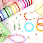 1400 Pieces 6Mm Round Glass Beads For Jewelry Making, 28 Colors Crystal Beads For Bracelets Jewelry Making And Diy Crafts(Solid Color)