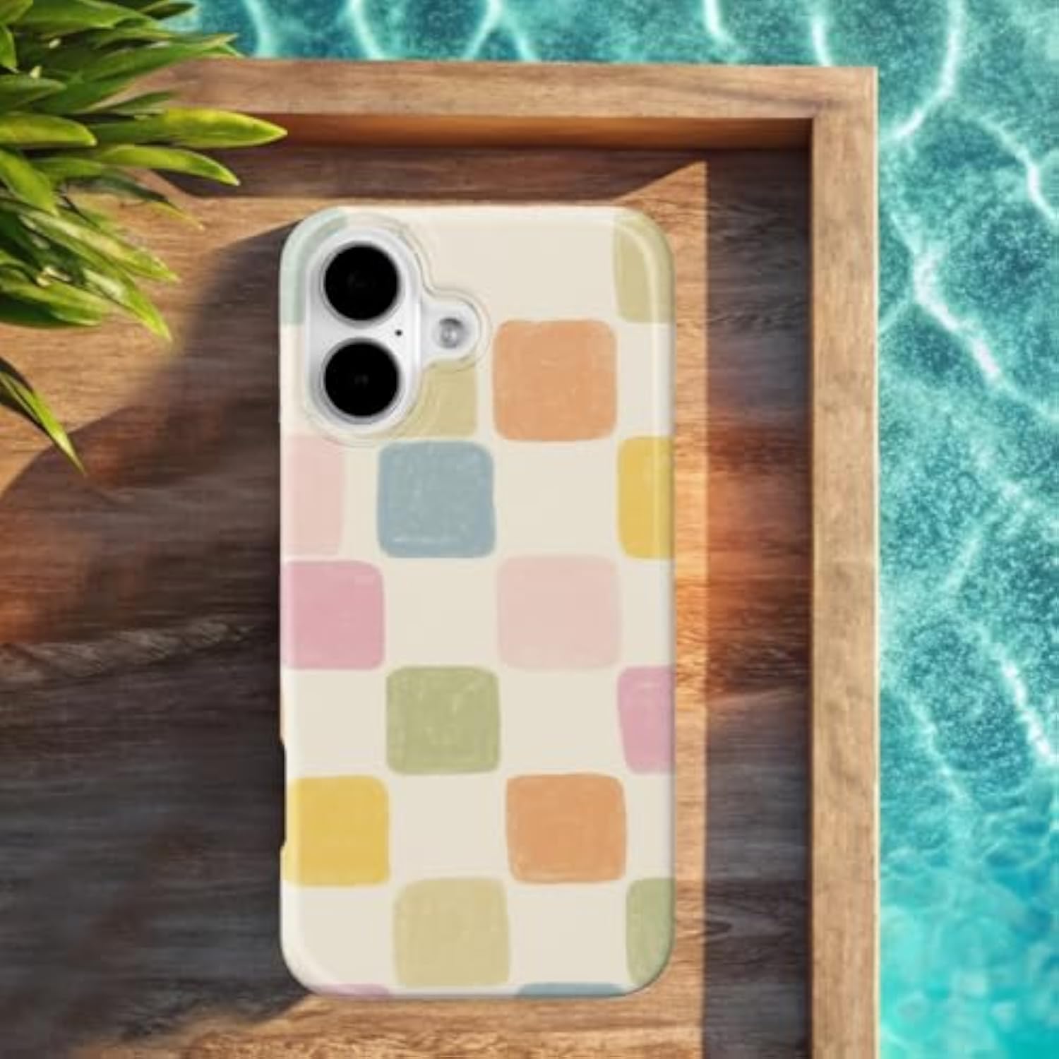 Trendy Checkered Girly Soft Slim Case for iPhone 6.1 Protective Phone Cover for Women Girls