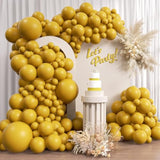 110pcs Mustard Yellow Balloons Garland Kit Different Sizes for Fall Baby Shower Party