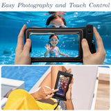 Floating IPX8 Waterproof Phone Case Pouch Dry Bag for Kayaking, Beach, Cruise, Travel Floating Water Proof Holder for iPhone 16 15 Pro Max, Samsung