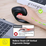 Wireless Trackball Mouse, 2023 New Upgrade Ergonomic Mouse With Trackball, Rol