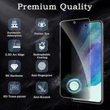 [2+2 Pack] Privacy Screen Protector For Samsung Galaxy S21 Fe 5G, Anti-Spy Shatterproof Tempered Glass With Camera Lens Tempered Glass 9H Hardness Bubble Free Anti-Glare Case Friendly