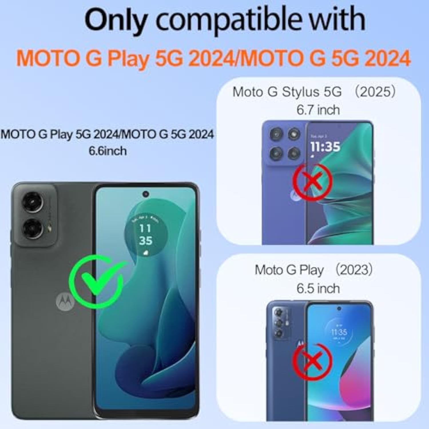 For Motorola Moto G 5G 2024 Case: Moto G Play 5G 2024 Case With 2Pcs Screen Protector,360° Rotation Ring Holder Magnetic Kickstand,Plating Gold Edge Soft Tpu Protective Cover, Light Purple