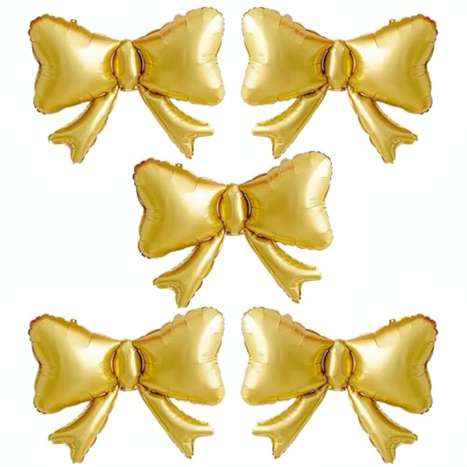 5pcs Gold Bow Balloons Graduation Birthday Wedding Party Decorations