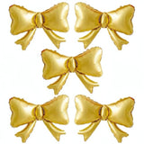 5pcs Gold Bow Balloons Graduation Birthday Wedding Party Decorations