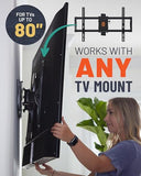 Universal TV Mount Hardware Pack - Replacement Hardware Mounting Kit for TVs up to 80" - Includes M4, M5, M6 & M8 Screws