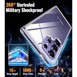 For Samsung Galaxy S24 Ultra Case Clear, [20X Anti-Yellowing] S24 Ultra Phone Case With [Built-In 4 Airbags][10Ft Grade Protection] [Crystal Transparent Slim] Case (Clear)