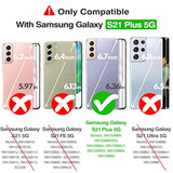 For Samsung Galaxy S21 Plus Case, Crystal Clear Shockproof Protective Durable Slim Fit Phone Cover For Samsung S21 Plus With Transparent Hard Pc Scratch-Resistant Back & Soft Silicone Edge