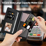 for  Galaxy Z Fold 7 Case Wallet with Card Holder RFID Blocking S Pen Holder Leather Heavy Duty Shockproof Protective Flip with Magnetic Clasp