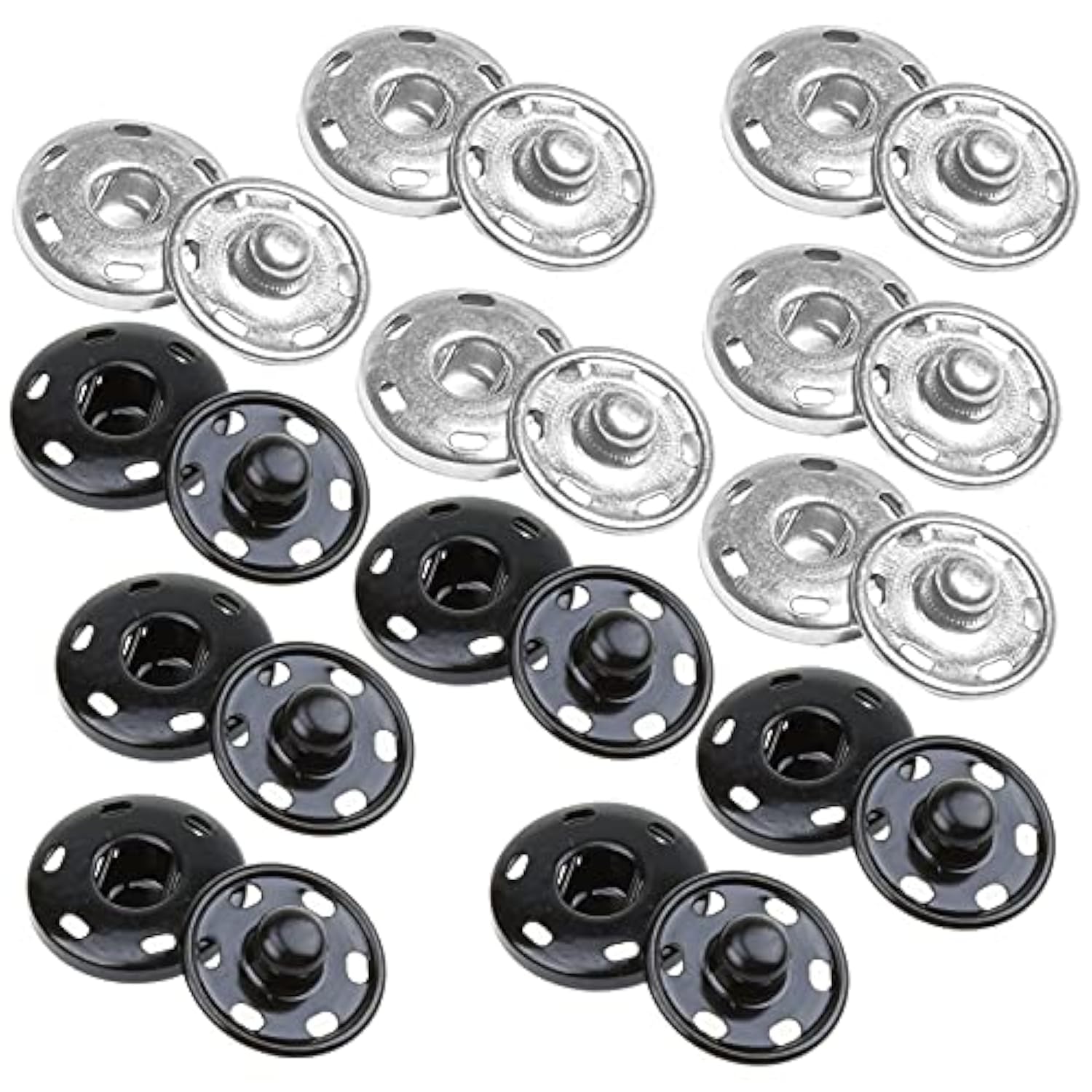 Sew On Snap Large Buttons 12 Sets Big Metal Snap Fastener Buttons Pres