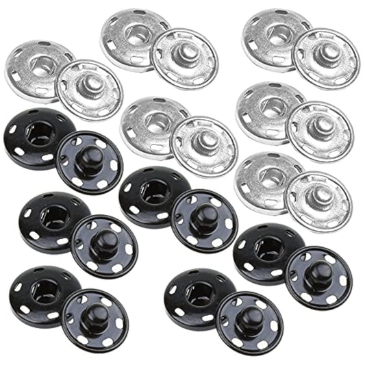 Sew On Snap Large Buttons 12 Sets Big Metal Snap Fastener Buttons Pres
