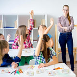 3D Mini Erasers Motivational Cards Bulk - 24 Sets Cute Back To School Inspirational Gifts, Cartoon Apple Erasers Organza Bags Reward Gifts For Kids Students, First Day Of School Party Favor