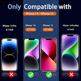 3-Pack iPhone 13/14 Screen Protector with 2-Pack Camera Lens Glass