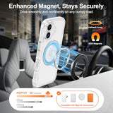 iPhone 17 Case with Stand, 360 Magnetic Ring Stand, Military-Grade Protection [Compatible with MagSafe] Shockproof Case for iPhone 17, 6.3 inch, Slim