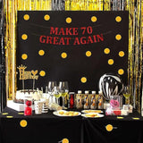 Funny 70Th Birthday Party Red Banner - Happy 70Th Wedding Anniversary Decorations - Milestone Birthday Party Decorations