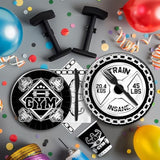 Gym Party Decorations Tableware - Gym Bodybuilder Birthday Party Supplies, Paper Plate, Napkin, Cup, Cutlery, Fitness Barbell Birthday Decorations For Gym Lovers And Weight Lifters | Serve 24