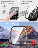 [2 Pack] Sturdy Case Compatible for Amazfit Bip 6 Screen Protector, Shock-Proof, Soft TPU Frame Plating Bumper Rugged Cover Overall Protection Shell