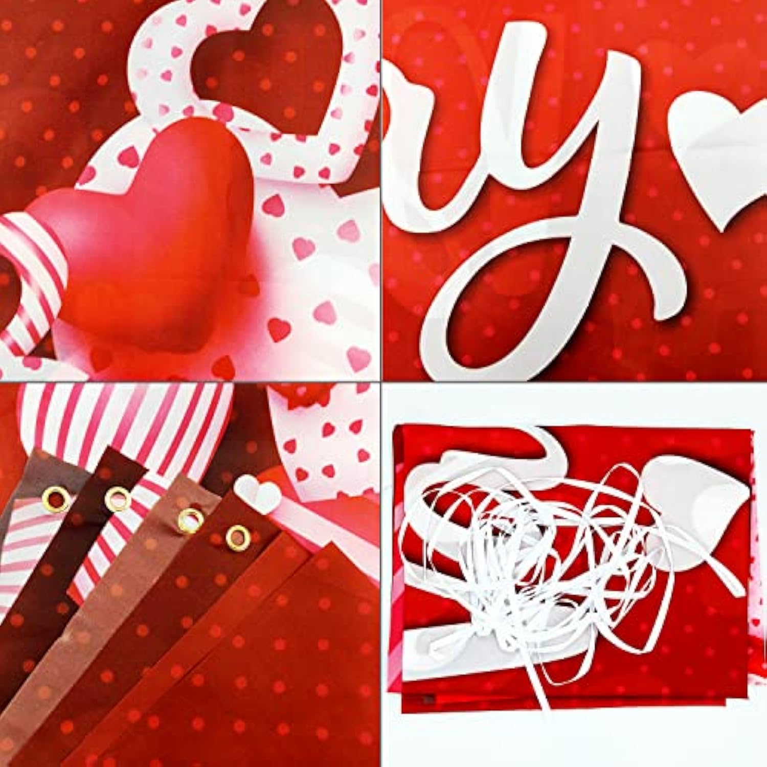 Happy Valentine'S Day Backdrop Banner 73 X 43 Inch Large Size Red Heart Valentine'S Day Background Banner Valentines Day Party Decorations Supplies Valentines Party Photo Booth Prop