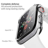 Spigen Ultra Hybrid Designed for Apple Watch Case with Screen Protector for Series SE3/SE2/6/SE/5/4 (44mm) - Crystal Clear