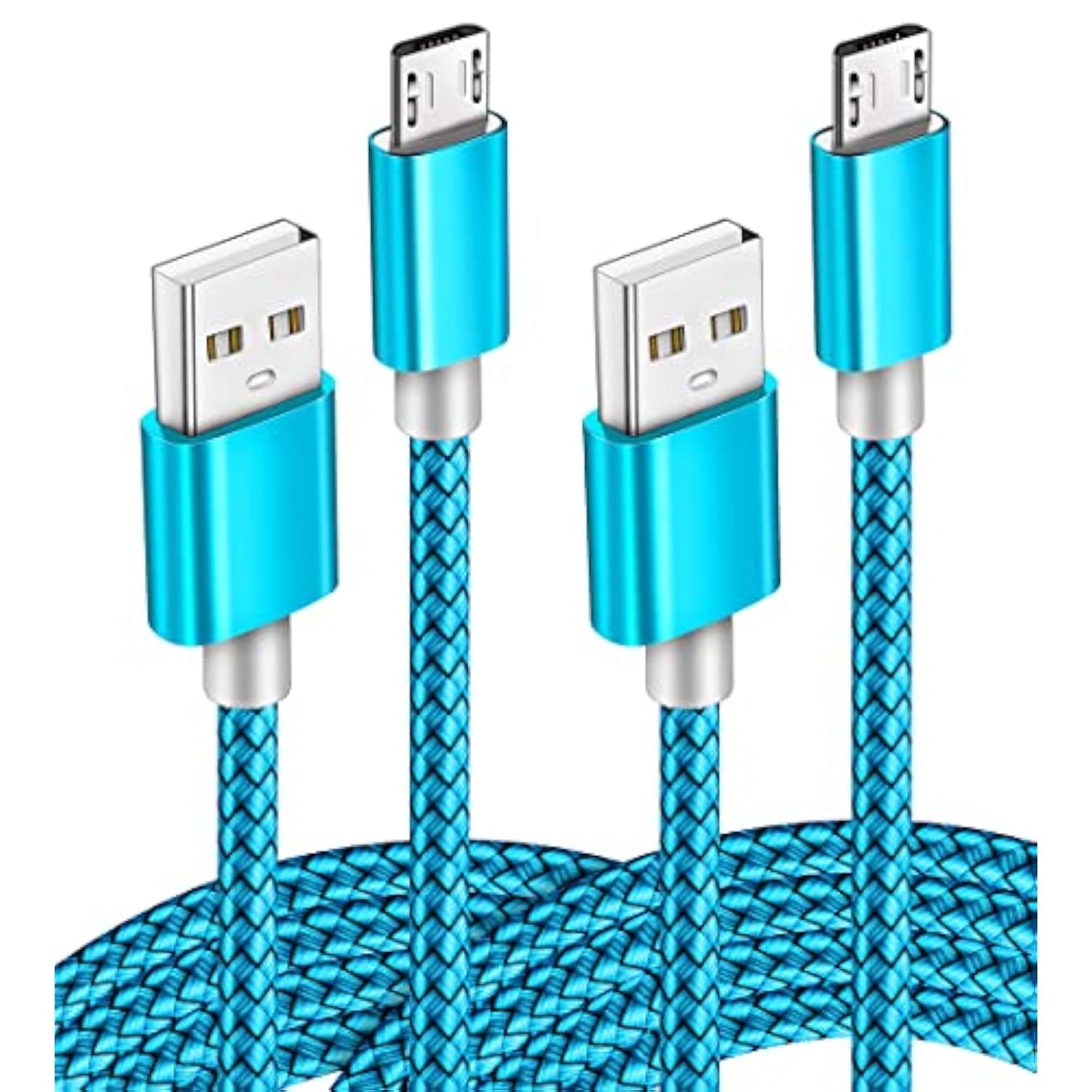 Micro Usb Cable 2Pack 6Ft Android Charger Cord Fast Quick Charging For Samsung 2016 Tab A 7.0 10.1, E 8.0, Kindle Fire Hd Hdx 7 8 10 Tablet, Phones Galaxy S7 S6 Edge, Note 5/4, J7 J3 Prime Star Pro