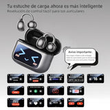 M100 Clip On Earbuds with Touchscreen Case , Wireless Open Ear Headphones for Glasses Small Ears,Bluetooth 6.0 , 50h Battery Life?Lightweight 4.1g,