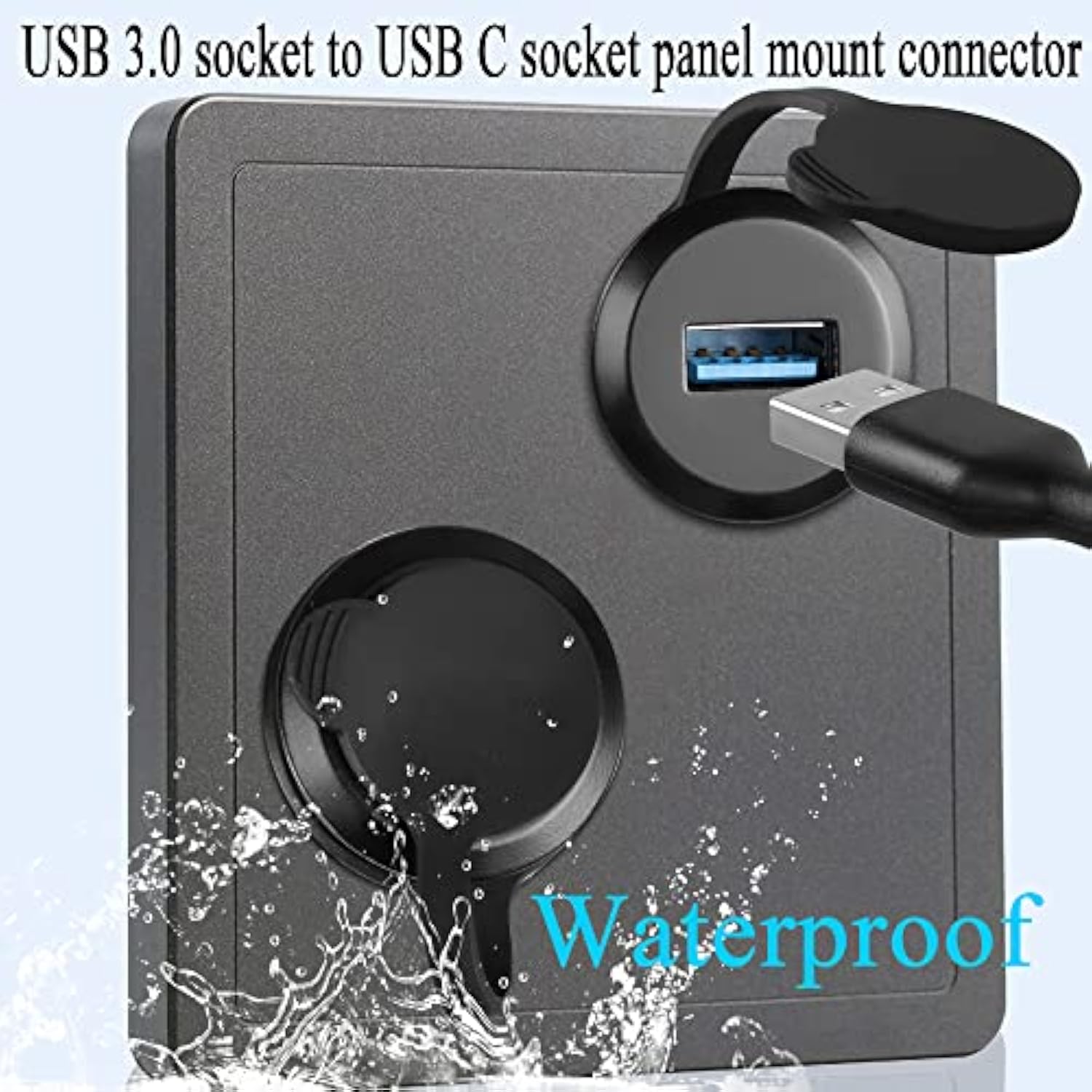 Usb 3.0 To Usb C Embedded Threaded Fixed Adapter 5Gbps Usb 3.0 Female To Usb C