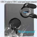 Usb 3.0 To Usb C Embedded Threaded Fixed Adapter 5Gbps Usb 3.0 Female To Usb C