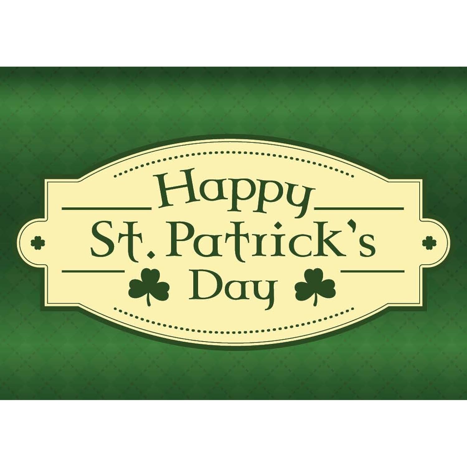 Happy St. Patrick'S Day Cards For Family & Business (Plaid & Clovers) Saint Patrick Bulk Greeting Card Set Pack Of 25 With Green Envelopes (5X7 Inch - A7) Office, Work, Employees & Clients Lti100