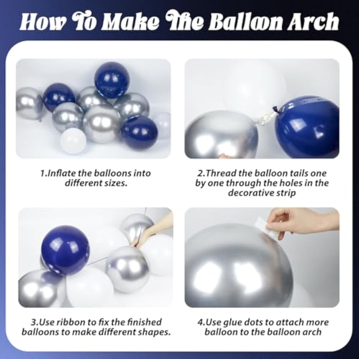 Blue And Silver Birthday Party Decorations, Blue Silver White Foil Balloons Happy Birthday Banner Fringe Curtains For 16Th 18Th 21St 24Th 32Th 40Th 50Th 60Th Birthday Decorations For Men