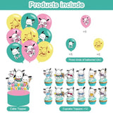 Pochacco Themed Party Supplies — Kawaii Balloons, Cupcake & Cake Toppers