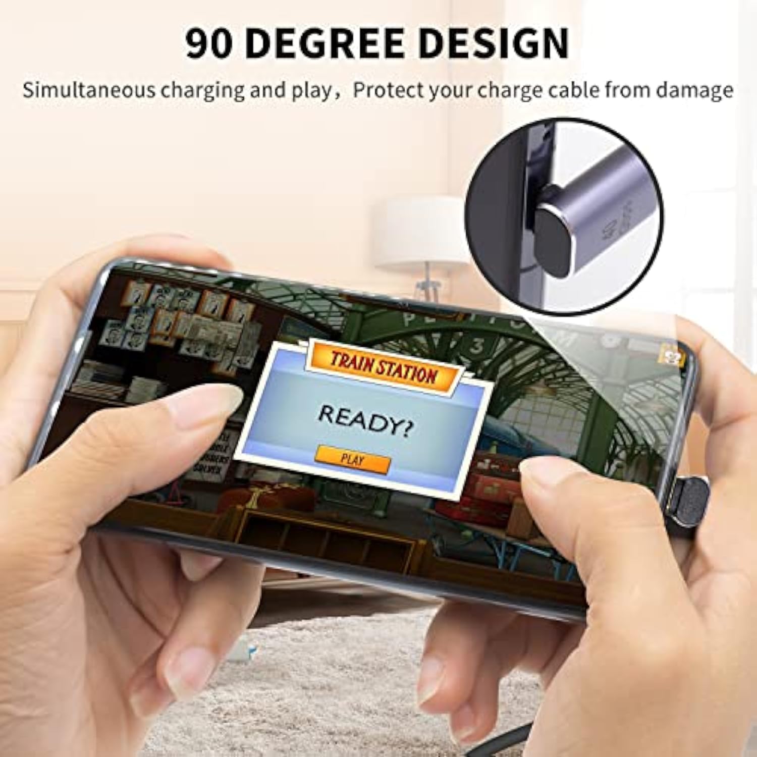 Usb C Adapter 40Gbps, 3Pack 90 Degree Usb C Adapter Pd, Right Angle Usb C Adap
