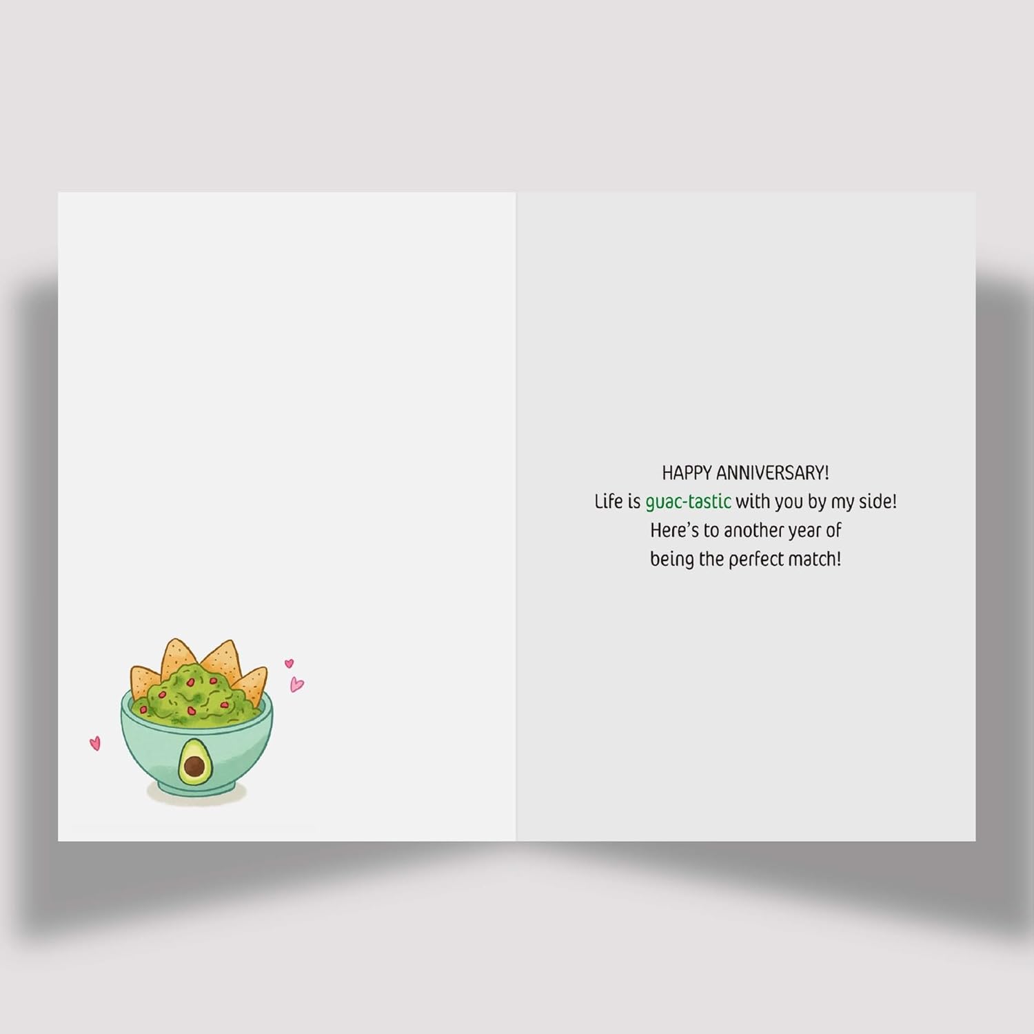 Funny Anniversary Card & Gifts For Husband, Wife, Boyfriend, Girlfriend, Him, And Her / Sweet Romantic Greeting Card With Envelope 5In X 7In And Sticker(Hand Drawn, Premium Quality) (Avocado)