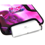 15.6-Inch Laptop Shoulder Bag Case Sleeve For 14 15" 15.6 Inch Hp/Dell/Lenovo Pink Butterfly