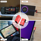 RIITOP USB 4 Extender 90 Degree Adapter USB C Right Angle Male to Female Connector 40Gbps 240W PD Charging Compatile with Thunderbolt 4 for MacBook Pro, Tablet, ROG Ally, Steam Deck and More