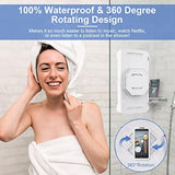Waterproof Shower Phone Holder, 360° Rotating, Anti-Fog Case for Bathroom
