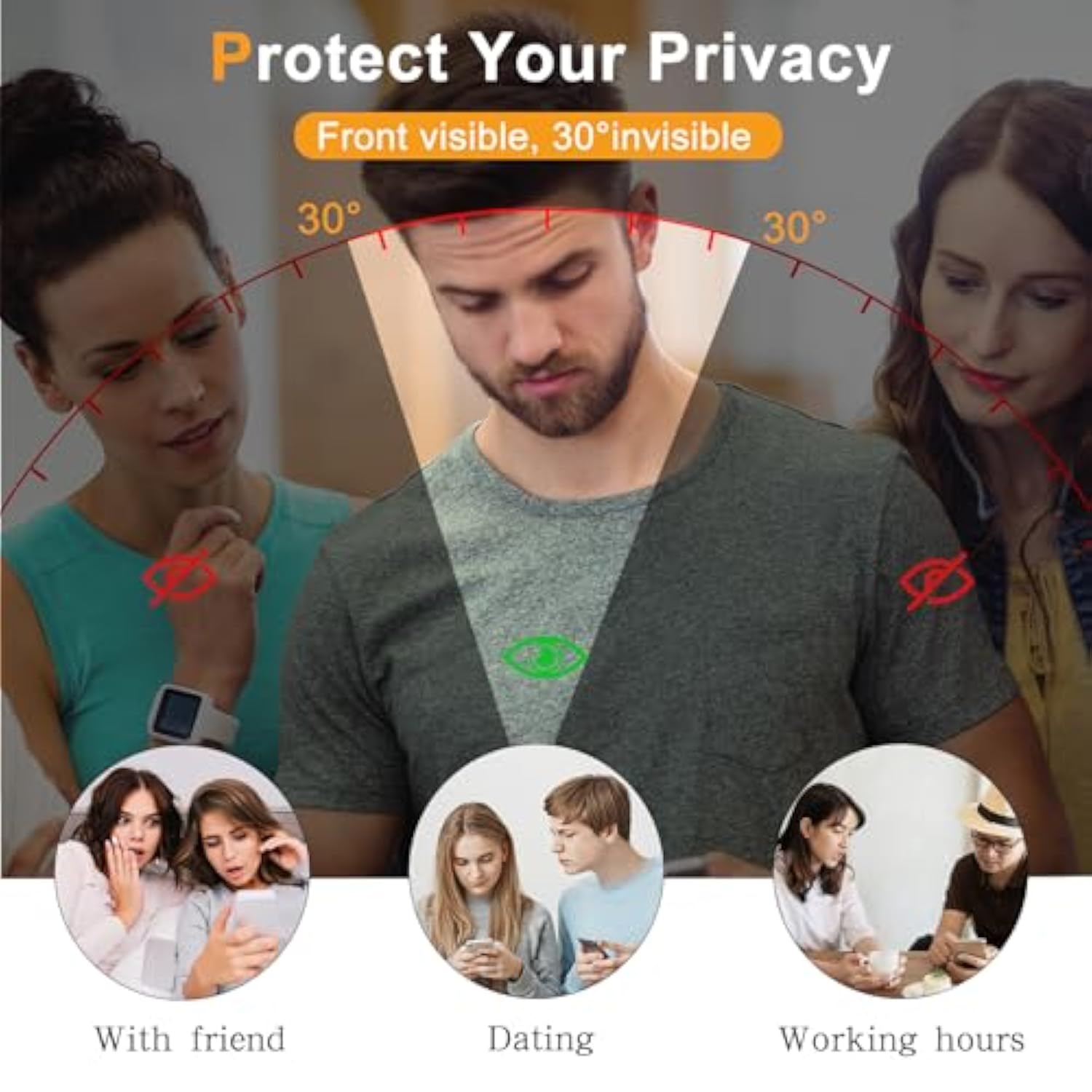 ] Privacy Screen Protector For Google Pixel 10, 9H Hardness Tempered Glass Protective Film [2+2 Pack] Camera Lens Protector [Full Coverage] [Anti-Spy] [Scratch-Resistant] For Pixel 10