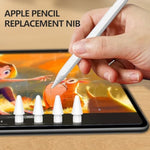 Replacement Tips Compatible With Apple Pencil (2Nd Generation)/Apple Pencil (Usb-C)/Apple Pencil (1St Generation)/Logitech Crayon Digital Pencil ??????? White 4 Pack