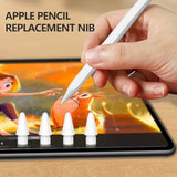 Apple Pencil Replacement Tips 4-Pack Compatible with All Generations White