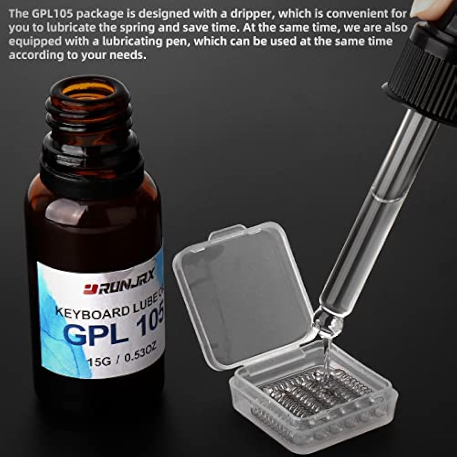 Runjrx Keyboard Switch Lube Grease Jrx 205 0.53Oz And Jrx 105 0.53Oz For Mecha