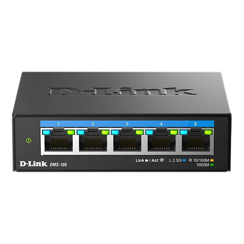 D-Link 5-Port 2.5GB Unmanaged Gaming Switch with 5 x 2.5G - Multi-Gig, Network