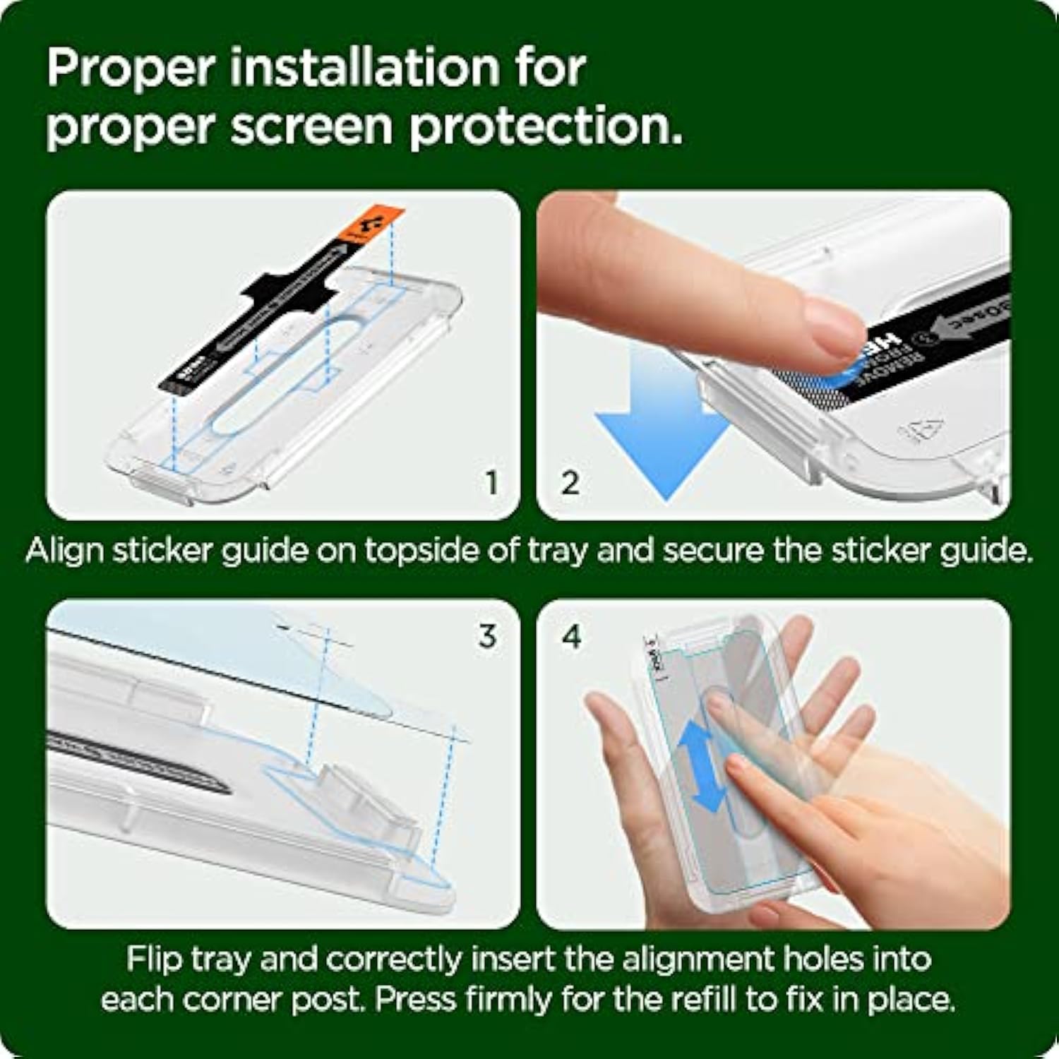 Spigen Tempered Glass Screen Protector Refills [GlasTR EZ FIT Refills] designed for iPhone 13 Mini - 2 Pack