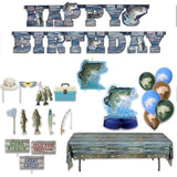 Fishing Birthday Party Premium Decorations! Includes: Birthday Banner,