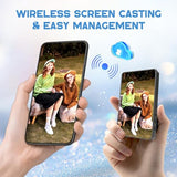 Selfie Monitor Screen for iPhone 16/15/14/13 & Android, Magnetic Back Camera with Remote, No Delay Phone Vlog Selfie Monitor Screen for TikTok Live