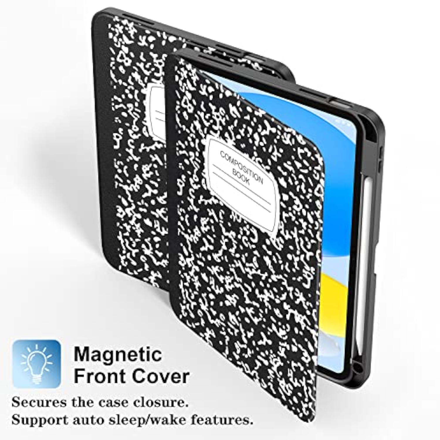 Case For (A16) 11Th Generation 11 Inch (2025), 10Th Generation 10.9 Inch (2022) With Pencil Holder-[Auto Wake/Sleep],Premium Folio Stand Case With Soft Tpu Back Cover-Book